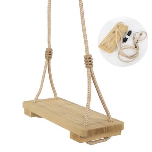 Wooden swing seat hanging - wooden, set