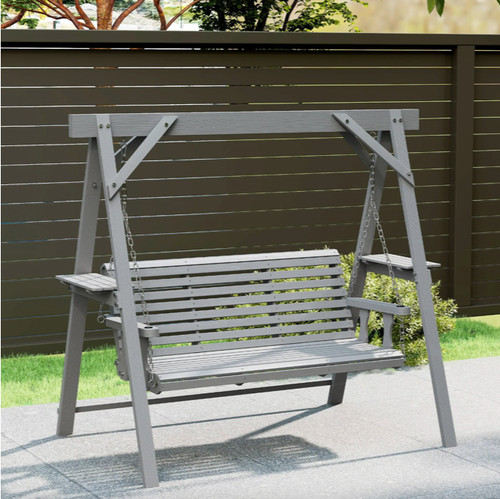 Wooden swing bench outdoor - swing,