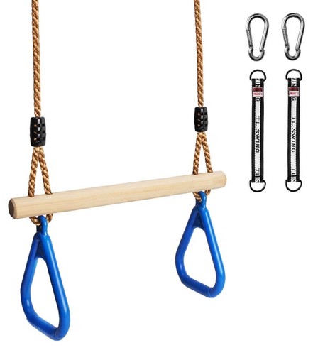 Wooden swing seat with pink - seat,