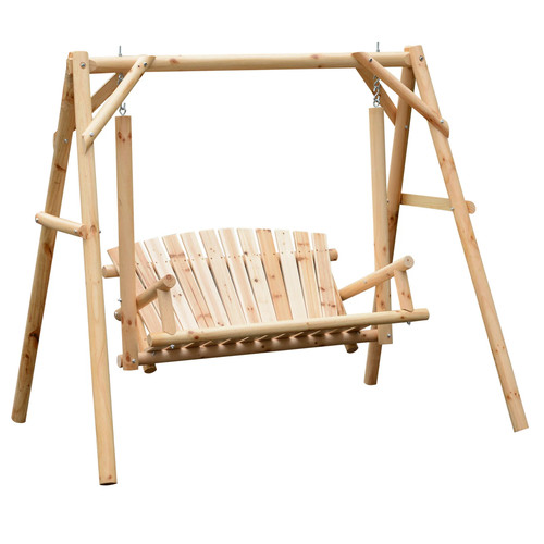 Seat wooden garden swing - 2,