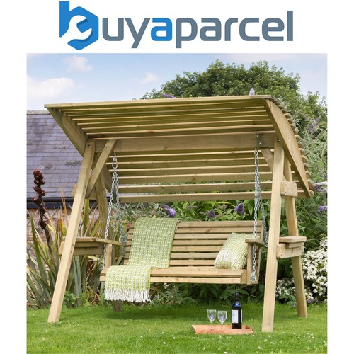 Zest miami wooden garden swing - wooden,