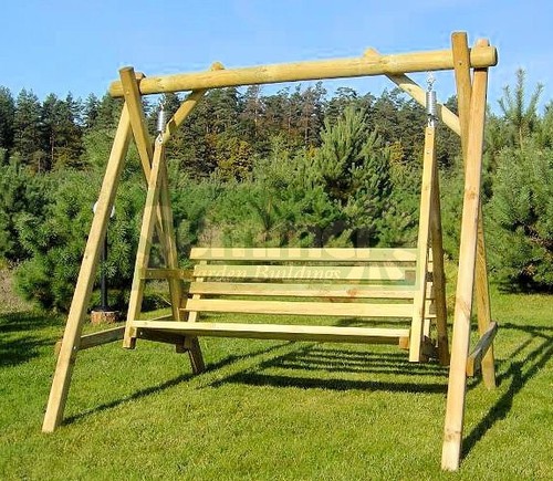 Wooden swing seat - seat, with