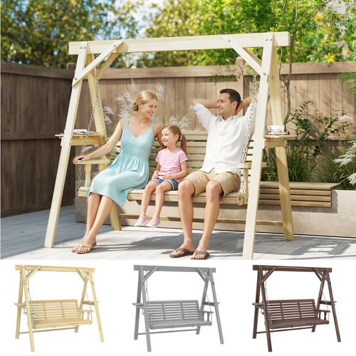 Seater wooden garden - 3, swing