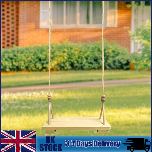 Solid wooden hanging swing - wooden,