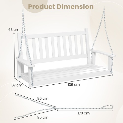 Wooden hanging porch - wooden, 2