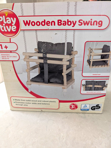 Playtive wooden baby swing - wooden,