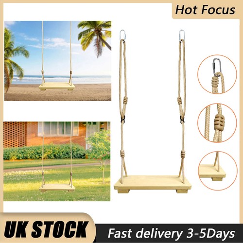 Wooden swing seat kids adults - wooden, kids/adults