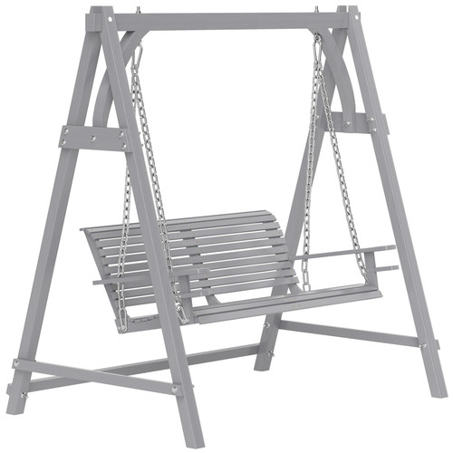Seater wooden garden swing - 2,