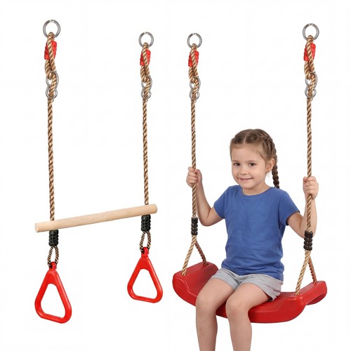 Swing seat and wooden trapeze - seat,