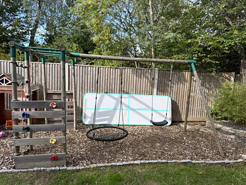 Wooden outdoor kids - outdoor, swing