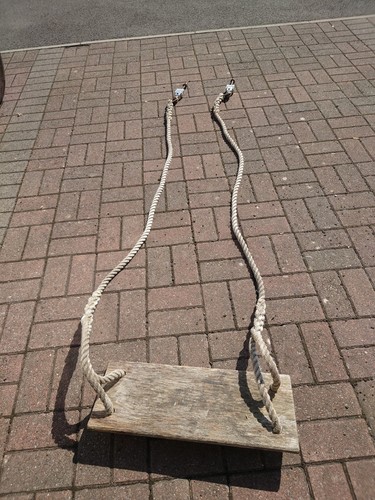 Vintage wooden rope swing for - wooden,